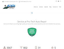 Tablet Screenshot of pro-techautorepair.com